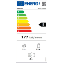Samsung 1-türige Einbau Kühl-/Gefrierkombination Space Max™, 270 l, EEK: E, BRD27713EWW/EF