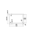 falmec Muldenlüfter Quantum Pro, 84 cm, Induktionskochfeld mit Absaugung, Abluft/Umluft, 102770