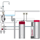 Quooker Flex Square PRO3 CUBE Gunmetal *7 Jahre Garantie & CUBE Filter Starter Paket* FXSGME PRO3 CUBE2