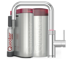 Quooker Flex Square COMBI+ CUBE verchromt glänzend *7 Jahre Garantie & CUBE Filter Starter Paket* FXSCHR COMBI+ CUBE2