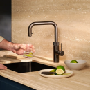 Quooker Flex Square COMBI+ CUBE Gunmetal *7 Jahre Garantie & CUBE Filter Starter Paket* FXSGME COMBI+ CUBE2