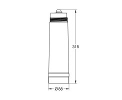 GROHE 40430001 Blue Austauschfilter M-Size, Kapazität 1500 Liter