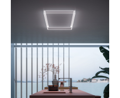 falmec Deckenlüfter Alba, 120 cm, Weiß / Glas, 102137