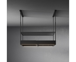 falmec Inselhaube Spazio, 130 cm, Schwarz, 102525
