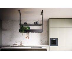 falmec Inselhaube Spazio, 130 cm, Schwarz, 102525