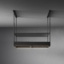 falmec Inselhaube Spazio, 130 cm, Schwarz, 102525