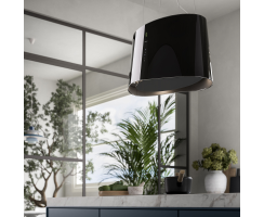 falmec Inselhaube Mare E.ion, 66 cm, Schwarz, 100414