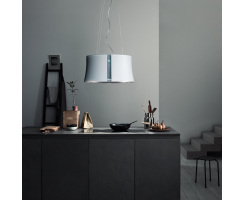 falmec Inselhaube Zephiro E.ion, 67 cm, Weiß satiniert, 100431