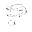 falmec Inselhaube Zephiro E.ion, 67 cm, Weiß satiniert, 100431