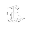 falmec Inselhaube Plane No-Drop, 90 cm, Edelstahl 103363