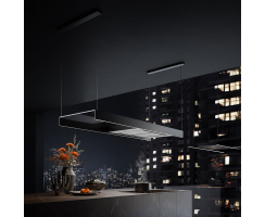 falmec Inselhaube Light, 120 cm, Schwarz 102625
