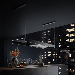 falmec Inselhaube Light, 180 cm, Schwarz 102624