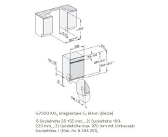 Miele G 7608 SCi XXL AD EnergyHero, Edelstahl CleanSteel, Geschirrspüler integrierfähig, 60 cm
