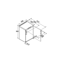 Liebherr Tischgefrierschrank, Fdgd 1404 Pure, mit SmartFrost, 55 x 85 cm, 107 l, EEK: D