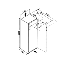 Liebherr Standgefrierschrank, FNd 5036 Plus, mit NoFrost, 59,7 x 165,5 cm, 238 l, EEK: D