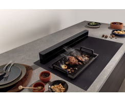 Novy Muldenlüfter Panorama Pro Matte Line 90 Induktionskochfeld 88 cm 4 Kochzonen 1821-g1