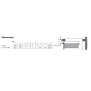 Novy Muldenlüfter Panorama Pro Matte Line 90 Induktionskochfeld 88 cm 4 Kochzonen 1821-g1