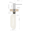 Quooker Nordic Seifenspender lang schwarz ESDBLK