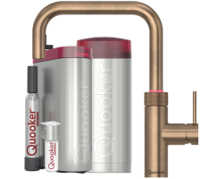 Quooker Flex Square COMBI CUBE Messing Patina *7 Jahre...