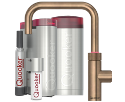 Quooker Flex Square COMBI CUBE Messing Patina *7 Jahre...