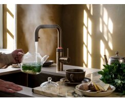 Quooker Flex Square COMBI+ CUBE Messing Patina *7 Jahre Garantie & CUBE Filter Starter Paket* FXSPTB COMBI+ CUBE2