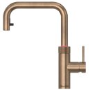 Quooker Flex Square COMBI+ CUBE Messing Patina *7 Jahre Garantie & CUBE Filter Starter Paket* FXSPTB COMBI+ CUBE2