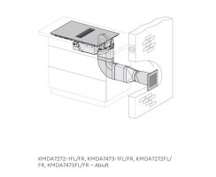 Miele Kochfeld mit Wrasenabzug KMDA 7272-1 FR Silence