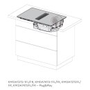 Miele Kochfeld mit Wrasenabzug KMDA 7473-1 FL Silence - rahmenlos