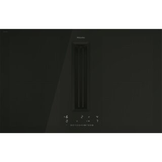 Miele Kochfeld mit Wrasenabzug KMDA 7676-1 FL - BlackPerfection - rahmenlos