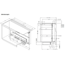 Novy Muldenlüfter Panorama Pro Matte Line 120 cm  5 Kochzonen 42120-g1
