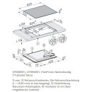Miele Induktionskochfeld KM 8565 FL - 620 x 520 mm - flächenbündig
