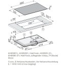 Miele Induktionskochfeld KM 8585 FL MattFinish - 800 x 520 mm - flächenbündig