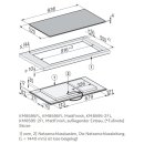Miele Induktionskochfeld KM 8595 FL MattFinish - 936 x 520 mm - flächenbündig