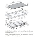 Miele Vollflächen-Induktionskochfeld KM 8695 FL Matt Finish - 936 x 520 mm - flächenbündig