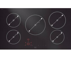 Novy Induktionskochfeld Comfort Matte Line 90 cm 5 Kochzonen 1758-g1