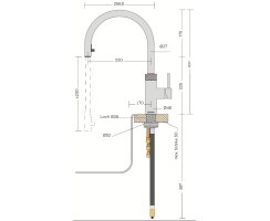 Quooker Flex Round PRO3 Messing Patina *7 Jahre Garantie* FXRPTB PRO3