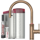 Quooker Flex Round COMBI+ CUBE Messing Patina *7 Jahre Garantie & CUBE Filter Starter Paket* FXRPTB COMBI+ CUBE2