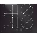 Novy Induktionskochfeld Power Matte Line InTouch 65 cm 4 Kochzonen 1763-g1
