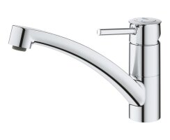 GROHE BauClassic 30575000 Einhand-Spültischbatterie, niedriger Auslauf, 1/2" Chrom