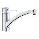 GROHE BauClassic 30575000 Einhand-Spültischbatterie, niedriger Auslauf, 1/2" Chrom
