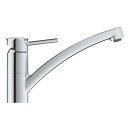 GROHE BauClassic 30575000 Einhand-Spültischbatterie, niedriger Auslauf, 1/2" Chrom