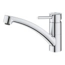 GROHE BauClassic 30575000 Einhand-Spültischbatterie, niedriger Auslauf, 1/2" Chrom