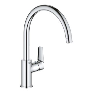 GROHE BauEdge 31367001 Einhand-Spültischbatterie, hoher Auslauf, 1/2" Chrom