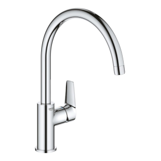 GROHE BauLoop 31368001 Einhand-Spültischbatterie, hoher Auslauf, 1/2" Chrom