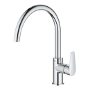 GROHE BauLoop 31368001 Einhand-Spültischbatterie, hoher Auslauf, 1/2" Chrom