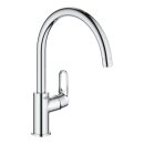 GROHE BauFlow 31538001 Einhand-Spültischbatterie, hoher Auslauf,1/2" Chrom