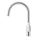 GROHE BauEdge 30536000 Einhand-Spültischbatterie, herausziehbar, hoher Auslauf, 1/2", Chrom