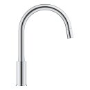 GROHE BauEdge 30536000 Einhand-Spültischbatterie, herausziehbar, hoher Auslauf, 1/2", Chrom