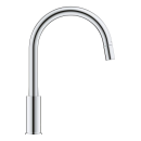 GROHE BauEdge 30536000 Einhand-Spültischbatterie, herausziehbar, hoher Auslauf, 1/2", Chrom