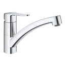 GROHE BauEco 31680000 Einhand-Spültischbatterie, niedriger Auslauf, 1/2" Chrom